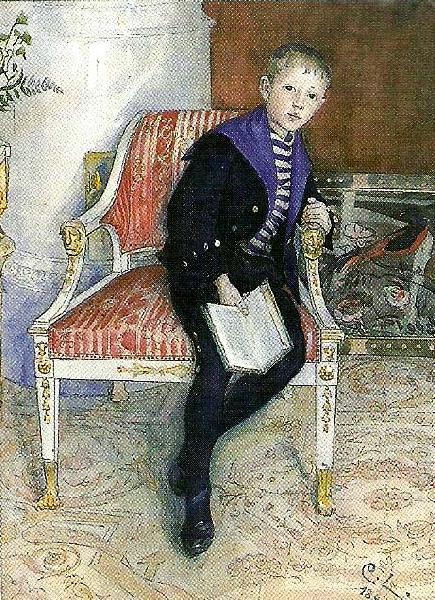 Carl Larsson portratt av vult och ulla Sweden oil painting art